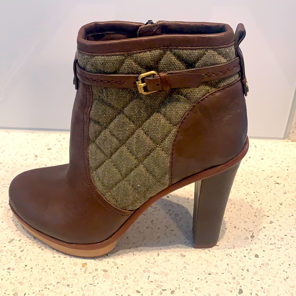 BCBG Wooden Platform Booties